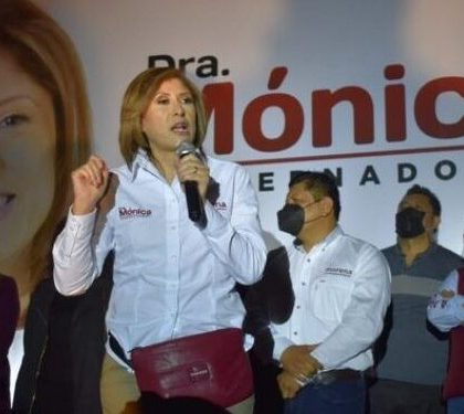 La contienda está entre dos; ganaremos: Mónica Rangel