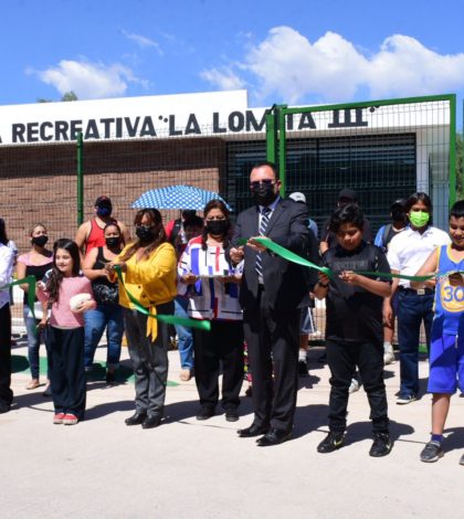 Inauguran área  recreativa en La Lomita  Segunda Sección, en SGS