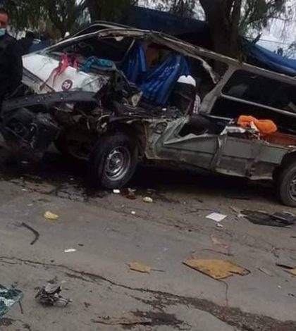 Brutal choque en Zumpango deja 7 personas heridas