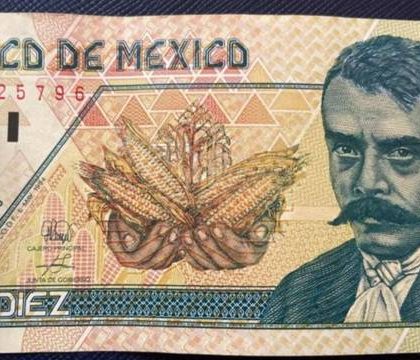 Billete de 10 pesos con Zapata se vende en 25 mil en internet