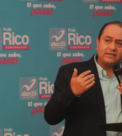 El candidato Francisco Javier Rico