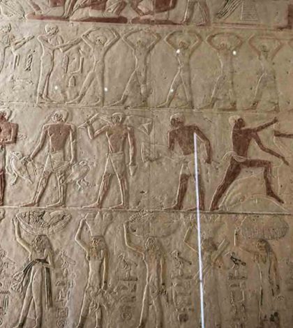 Así la espectacular restauración de capilla de Akhethotep en el Louvre