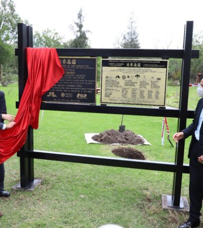 Carreras inaugura el Jardín Japonés en el Parque Tangamanga I
