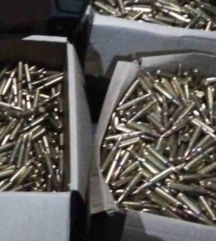 Aseguran más de 8 mil cartuchos para fusil de asalto en Edomex