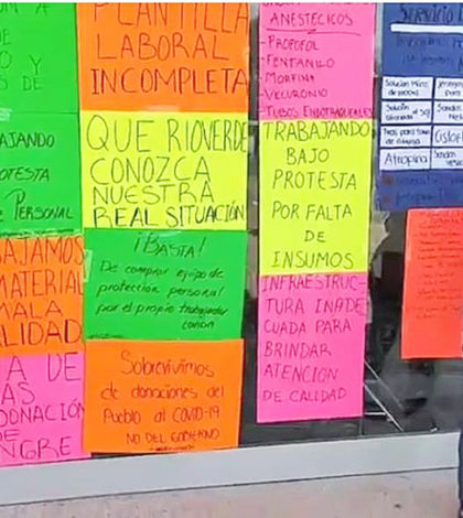 En Hospital de Rioverde laboran bajo protesta