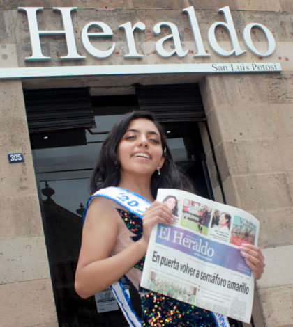 Aldoza Hernández visitó El Heraldo de San Luis