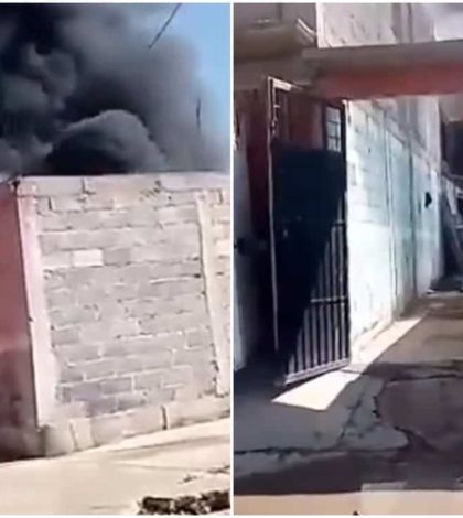 #Video: Se incendia taller donde fabricaban pañales en Ecatepec