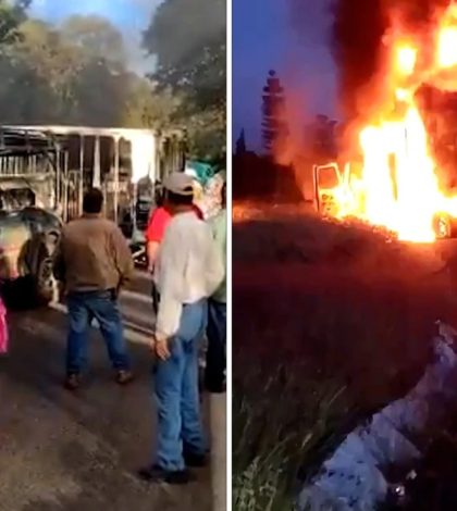 CJNG ataca Michoacán: grupos armados bloquearon carreteras y quemaron vehículos
